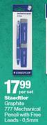Staedtler Graphite 777 Mechanical Pencil With Free Leads 0.5mm-Per Set