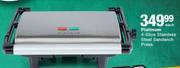 Platinum 4 Slice Stainless Steel sandwich Press-Each