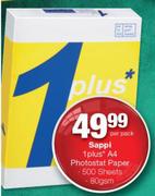 Sappi 1 Plus A4 Photostat Paper 500 Sheets 80 Gsm-Per Pack