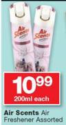 Air Scents Air Freshener Assorted-200ml Each