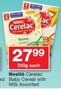Nestle Cerelac Baby Cereal With Milk Assorted-250g Each