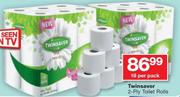 Twinsaver 2 Ply Toilet Rolls-18 Per Pack