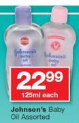 Johnson's Baby Oil Assorted-125ml Each