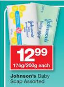 Johnson's Baby Soap Assorted-175g/200g Each