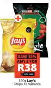 Lay's Chips (All Variants)-For Any 2 x 120g
