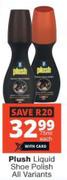 Plush Liquid Shoe Polish (All Variants)-75ml Each
