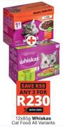 Whiskas Cat Food (All Variants)-For Any 2 x 12 x 85g