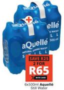 Aquelle Still Water-For 2 x 6 x 500ml