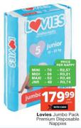 Lovies Jumbo Pack Premium Disposable Nappies-Per Pack