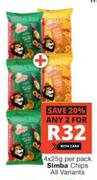 Simba Chips (All Variants)-For Any 2 x 4 x 25g
