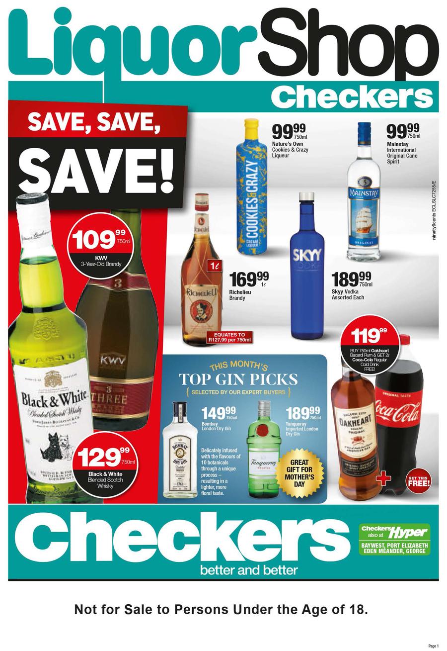Checkers Eastern Cape Liquor Specials 23 Apr 06 May 2018 Www Guzzle Co Za