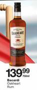 Bacardi Oakheart Rum-750ml