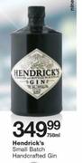 Hendrick's Small Batch Handcrafted Gin-750ml