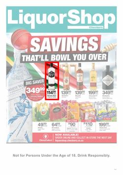 Checkers Eastern Cape : Liquorshop Specials (24 Jun - 07 Jul 2019), page 1