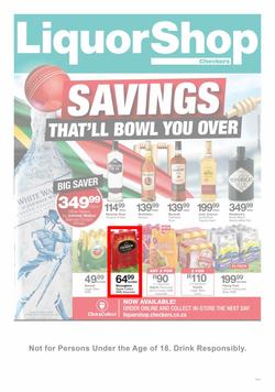Checkers Eastern Cape : Liquorshop Specials (24 Jun - 07 Jul 2019), page 1