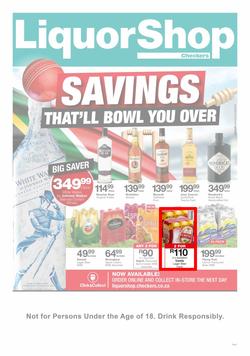 Checkers Eastern Cape : Liquorshop Specials (24 Jun - 07 Jul 2019), page 1