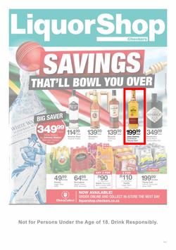 Checkers Eastern Cape : Liquorshop Specials (24 Jun - 07 Jul 2019), page 1