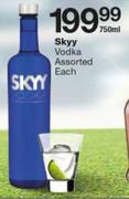 Skyy Vodka-750ml Each