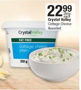 Crystal Valley Cottage Cheese Assorted-250g Each