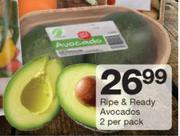 Ripe & Ready Avacados-2 Per Pack