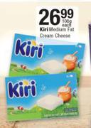 Kiri Medium Fat Cream Cheese-108g Each