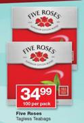 Five Roses Tagless Teabags-100 Per Pack