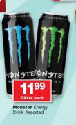 Monster Energy Drink Assorted-500ml Each
