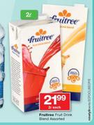 Fruitree Fruit Drink Blend Assorted-2Ltr Each