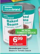 Housebrand Baked Beans In Tomato Sauce-410g Each