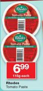 Rhodes Tomato Sauce-115g Each