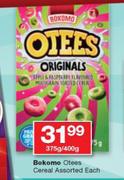 Bokomo Otees Cereal Assorted-375g/400g Each