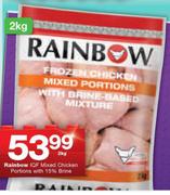 Rainbow IQF Mixed Chicken Portions With 15% Brine-2Kg Each