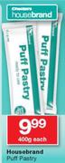 Housebrand Puff Pastry-400g Each