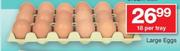 Large Eggs-18's Per Tray