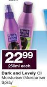 Dark & Lovely Oil Moisturiser/ Moisturiser Spray-250ml Each