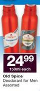 Old Spice Deodorant For Men-150ml Each