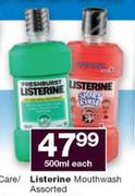 Listerine Mouthwash-500ml Each