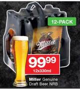 Miller Genuine Draft Beer NRB-12x330ml