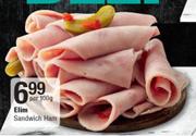 Elim Sandwich Ham-Per 100g