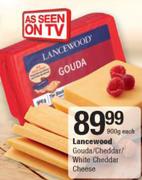 Lacewood Gouda/Cheddar/White Cheddar Cheese-900g Each