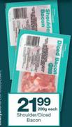 Housebrand Shoulder/Diced Bacon-200g Each