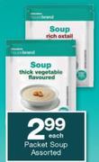 Housebrand Packet Soup Assorted-Each