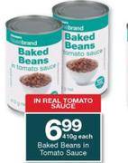 Housebrand Baked Beans In Tomato Sauce-410g Each