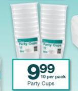 Housebrand Party Cups-10 Per Pack