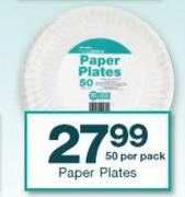 Housebrand Paper Plates-50 Per Pack