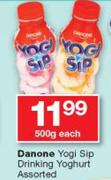 Danone Yogi Sip Drinking Yoghurt Assorted-500g Each