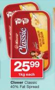 Clover Classic 40% Fat Spread-1Kg Each