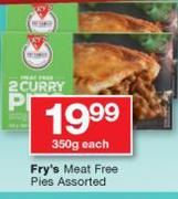 Fry's Meat Free Pies Assorted-350g Each