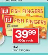 I&J Fish Fingers-600g Each