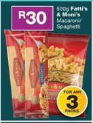 Fatti's & Moni's Macaroni/Spaghetti-3 x 500g